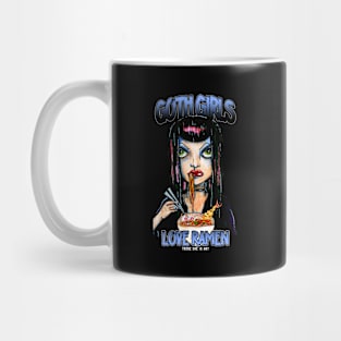 Goth Ramen (text) Mug